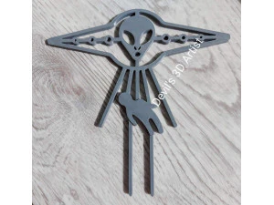 Decorazione per fioriera a traliccio UFO Modello di stampa 3D