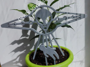 UFO Trellis Planter decoration 3D Print Model