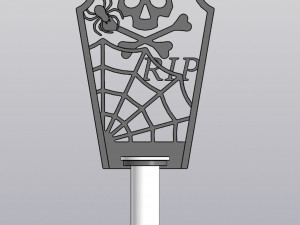 Tombstone Hanging Vase for dried and artificial flowers Model do druku 3D