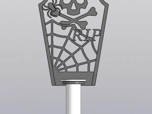 Vaso sospeso Tombstone per fiori secchi e artificiali Modello di stampa 3D