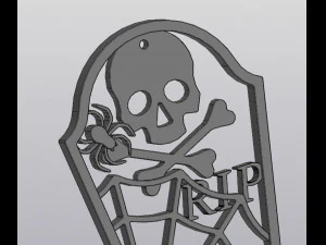 Tombstone Hanging Vase for dried and artificial flowers 3D Print Model