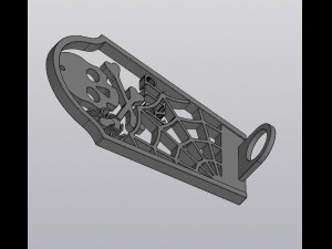 Tombstone Hanging Vase for dried and artificial flowers 3D 프린트 모델