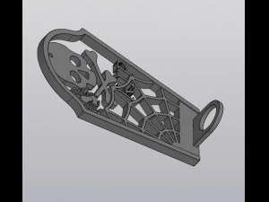 Tombstone Hanging Vase for dried and artificial flowers 3D Print Model