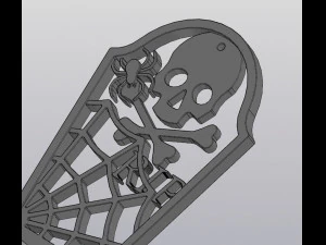 Tombstone Hanging Vase for dried and artificial flowers 3D Print Model