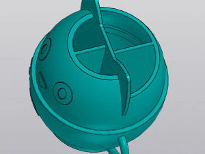Cat in a cup Organizer 3D Print Model