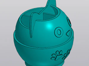 Cat in a cup Organizer 3D Print Model