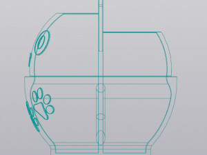 Cat in a cup Organizer Modelo de impresión 3D