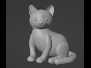 Cat Figurine v2 Modelo de impresión 3D