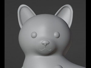 Cat Figurine v2 3D-printmodel