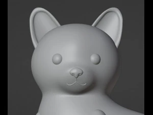 Cat Figurine v2 3D Print Model