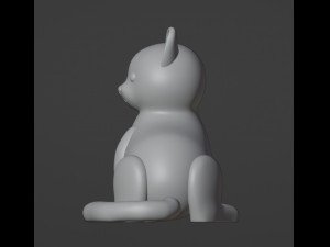 Cat Figurine v2 3D-printmodel