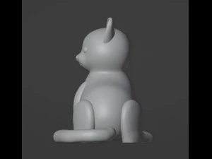 Cat Figurine v2 3D Print Model
