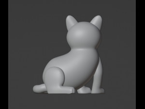 Cat Figurine v2 3D-printmodel