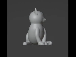 Cat Figurine v2 3D Print Model