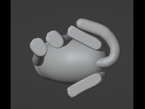 Cat Figurine v2 3D-printmodel