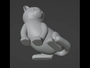 Cat Figurine v2 3D Print Model