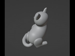 Cat Figurine v2 3D-printmodel