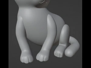 Cat Figurine v2 3D Print Model