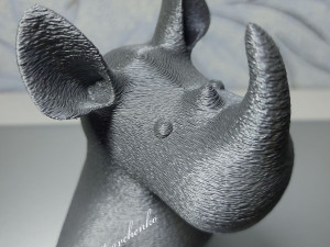 Rhinoceros Figurine Modelo de Impressão 3D
