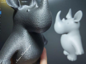 Rhinoceros Figurine Modelo de Impressão 3D