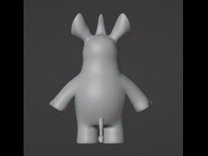 Rhinoceros Figurine Modelo de Impressão 3D