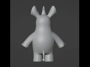 Rhinoceros Figurine 3D Print Model