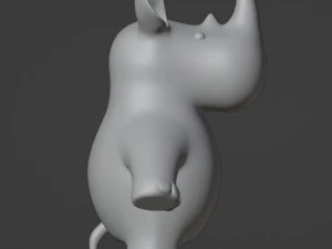 Rhinoceros Figurine 3D Print Model