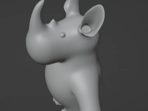Rhinoceros Figurine 3D Print Model