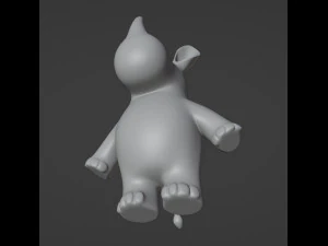 Rhinoceros Figurine 3D Print Model