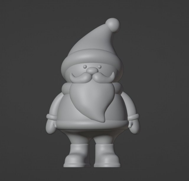 Santa Claus Figurine 3D 打印模型 .c4d .max .obj .3ds .fbx .stl .blend 