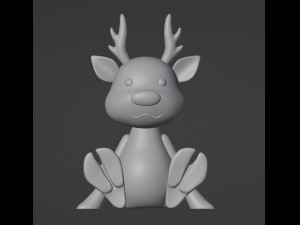 Deer Figurine Modelo de impresión 3D
