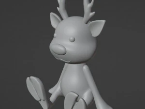Deer Figurine 3D Print Model