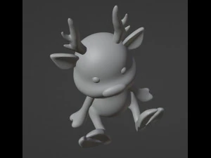 Deer Figurine 3D Print Model