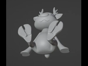 Deer Figurine 3D Print Model