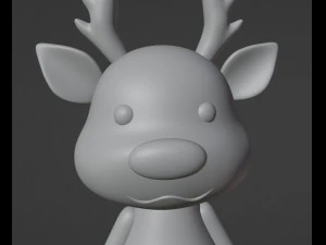 Deer Figurine 3D Print Model