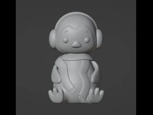 Penguin Figurine 3D Print Model