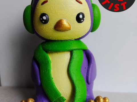 Penguin Figurine 3D Print Model