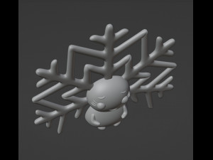 Snowflake Lady Christmas hanging decoration 3Dプリントモデル