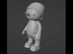 Snowman Figurine 3D Print Model