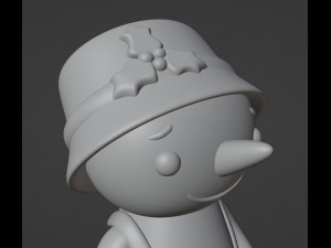 Snowman Figurine 3D-Druckmodell