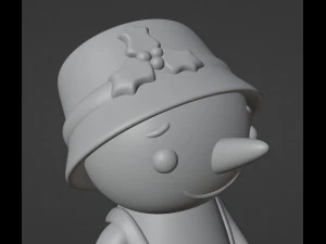 Snowman Figurine 3D Print Model