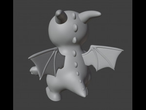Dragon Figurine Model Cetak 3D