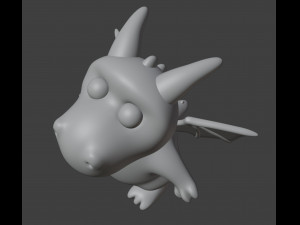 Dragon Figurine Model Cetak 3D