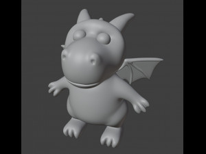 Dragon Figurine Model Cetak 3D