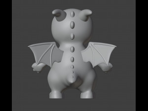Dragon Figurine Model Cetak 3D
