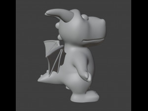 Dragon Figurine Model Cetak 3D