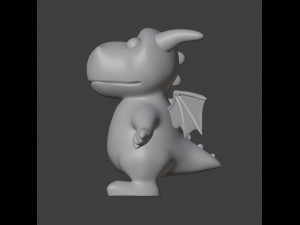 Dragon Figurine Model Cetak 3D