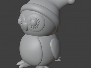 Christmas Owl Figurine 3D Принт Модель