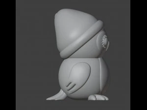Christmas Owl Figurine 3D Print Model