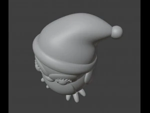 Christmas Owl Figurine 3D Print Model